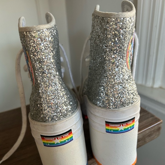 Converse PRIDE De Luxe Heeled Boots women’s 8 men’s 6 - Picture 8 of 12